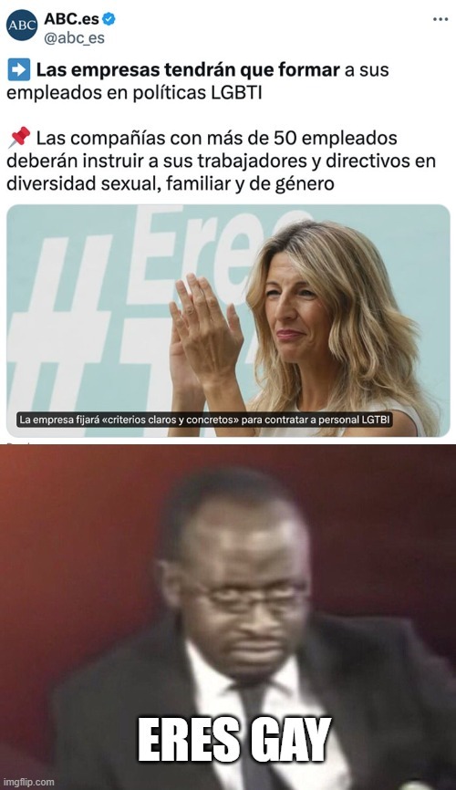 Las empresas tendra´n que formar a empleado en politicas LGbti - meme