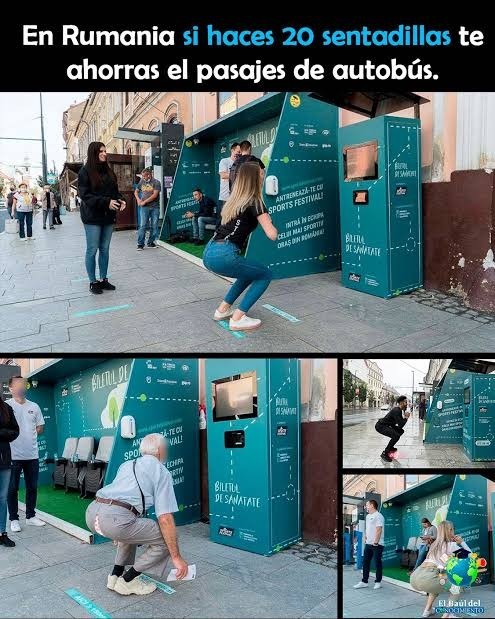 En Rumania todos están bien super nalgones - meme