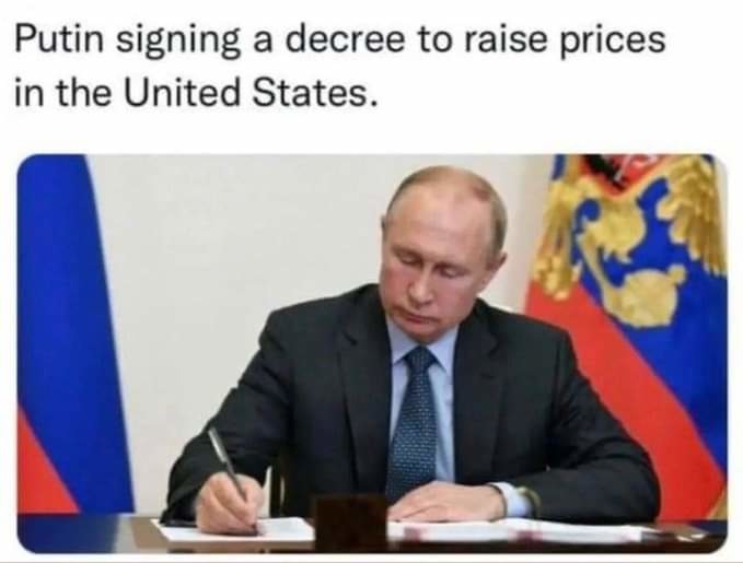 Thanks Putin - meme