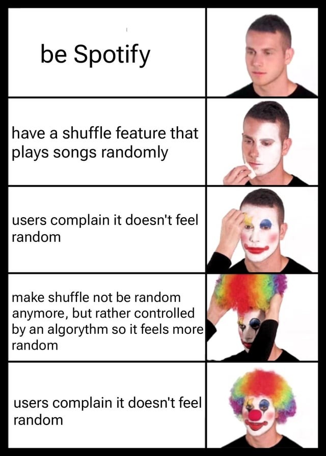 Spotify clown - meme