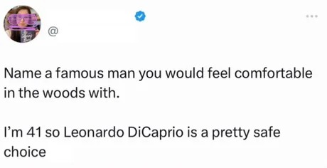 Comfortable in the woods - meme