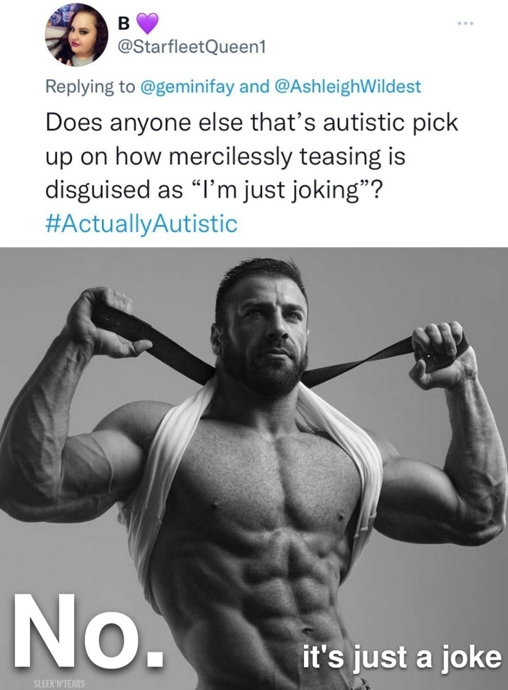 Autistic and happily call myself retarded - meme