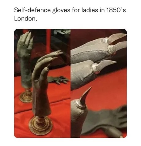 50s selfdefence gloves - meme