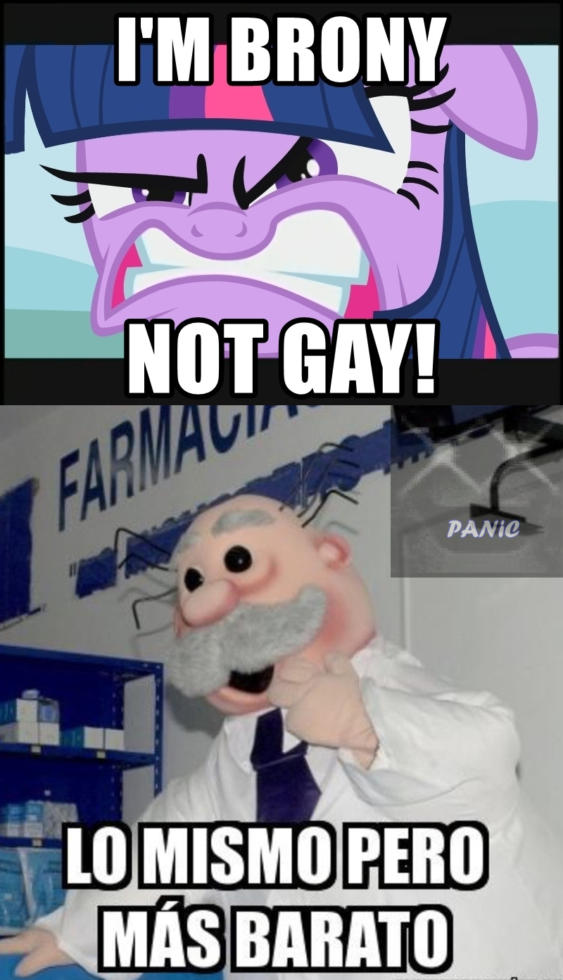 Brony/gay = lo mismo - meme