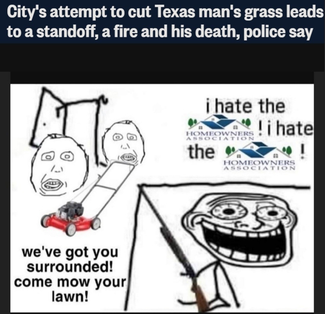 Mow your lawn - meme