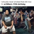 so high at Bilbo's birthday
