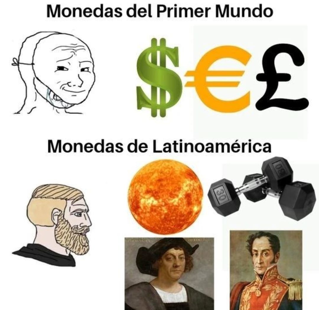 Monedas basadas de latam - meme
