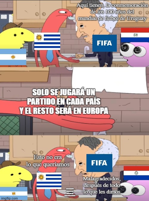 Este meme no esta comprado o fue pagado por nadie, a diferencia del mundial de 2030