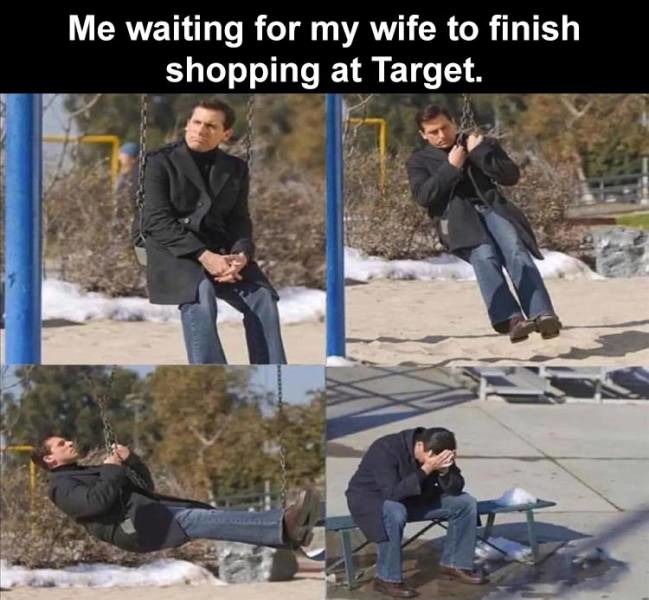 Waiting for my wife - meme