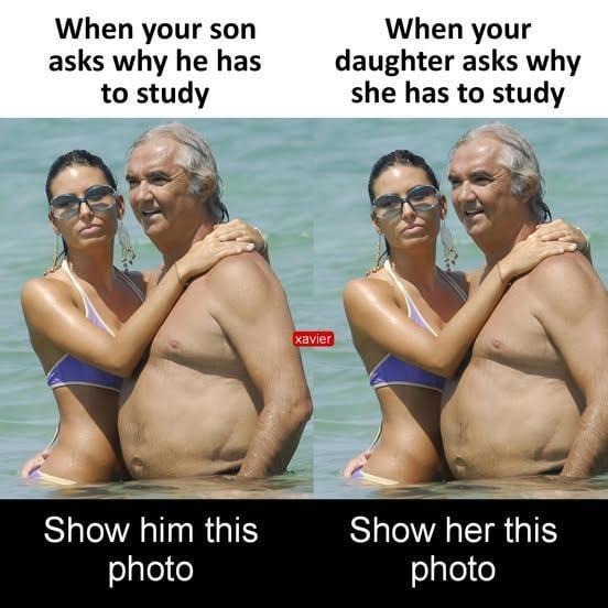 When your kid asks why they need school and you got receipts - meme