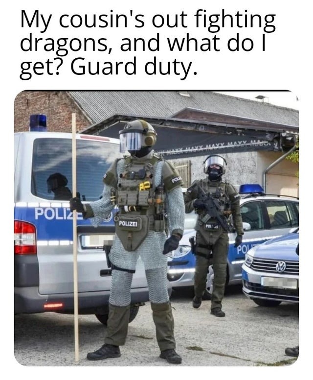 Medieval police - meme