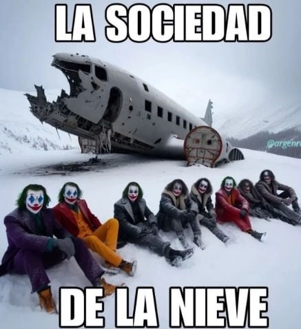 La sociedad de la nieve - meme