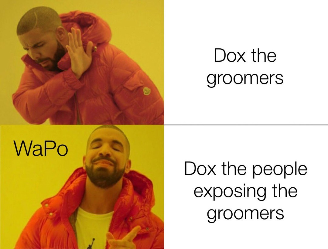 Dox the groomers - meme
