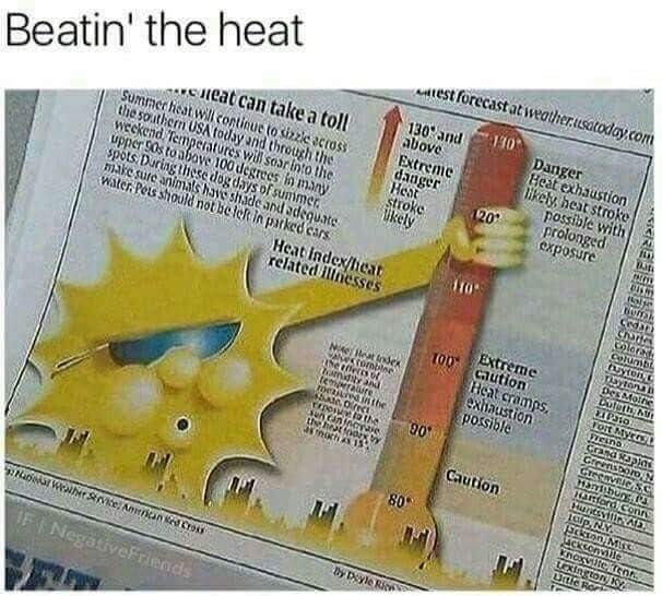 Heat stroke - meme