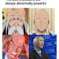Bald characters are always abnormally powerful