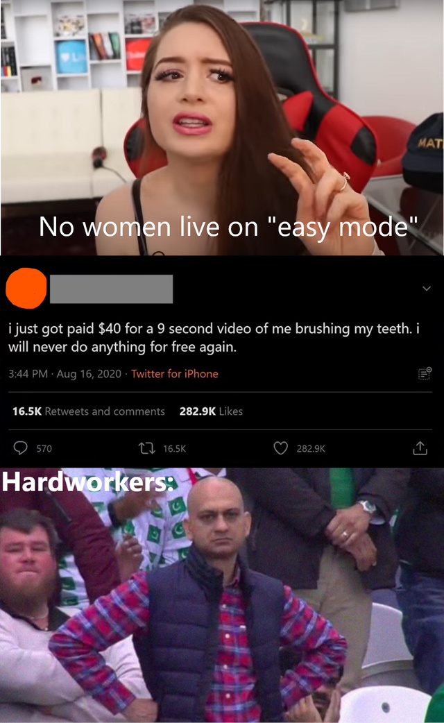 No woman live on easy mode - meme