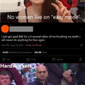 No woman live on easy mode