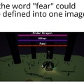 "Se a palavra medo fosse definida em uma imagem"