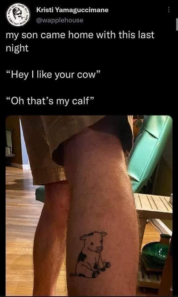 dad joke tattoo meme