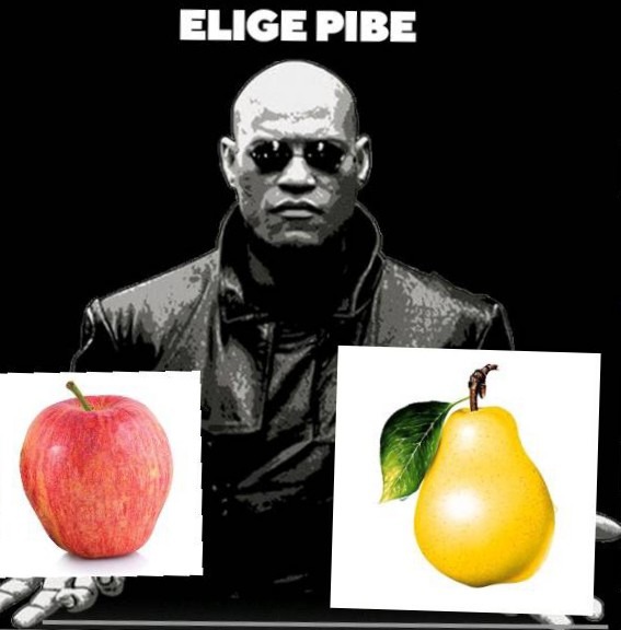 Ambas son buenas, pero la manzana gana - meme