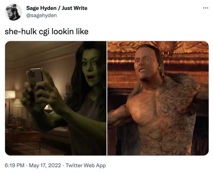 she hulk CGI meme