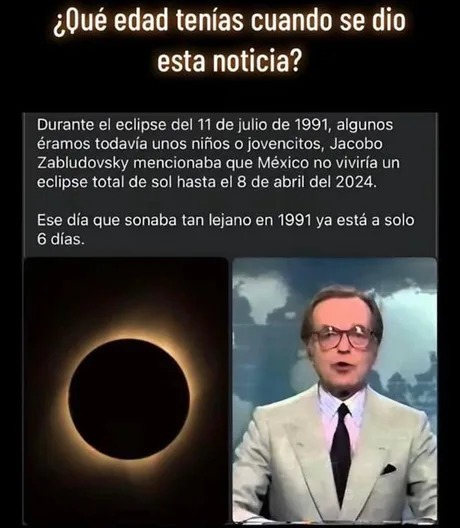 Eclipse del 8 de abril 2024 - meme