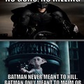 Batman doesn't kill just break every bone