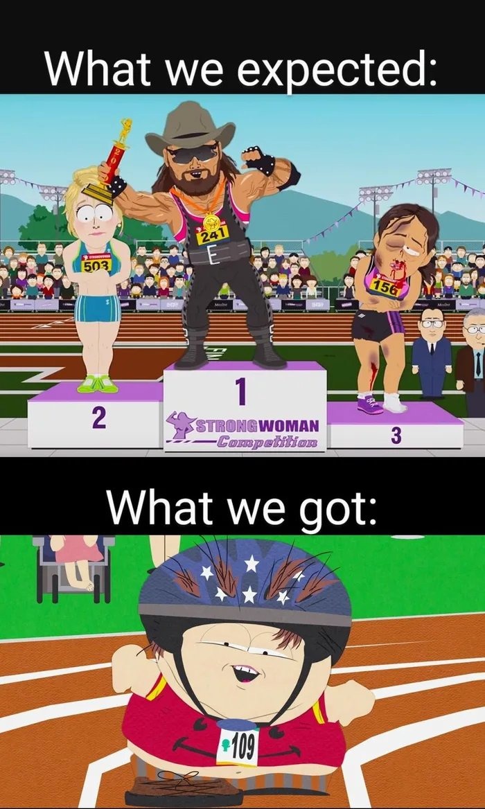 Laurel Hubbard at the Olympics - meme