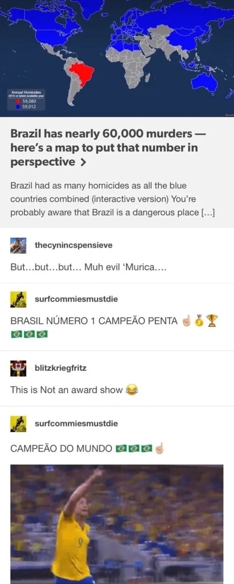 Brazil number 1! - meme