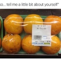 me as an orange