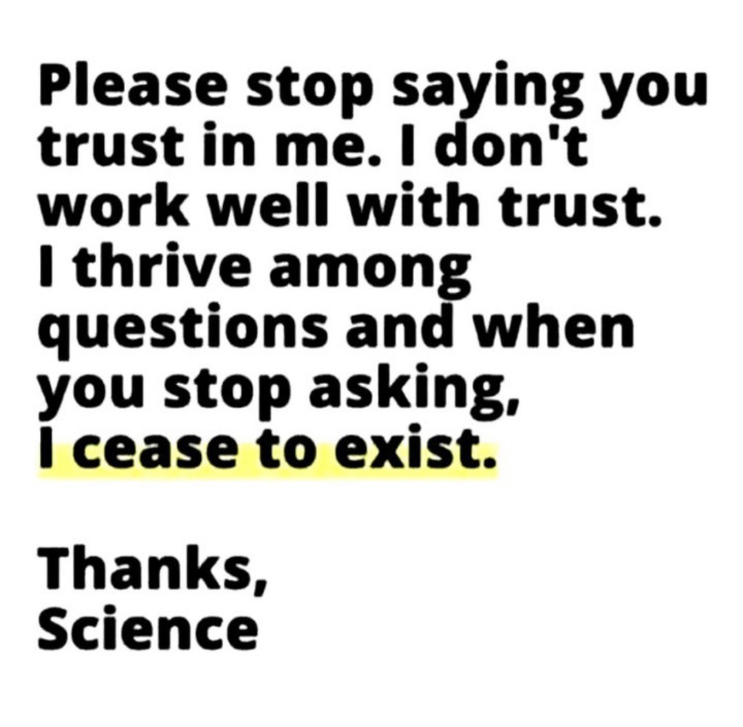 Please stop trusting in me… - meme