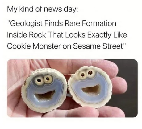 Cookie Monster rock - meme