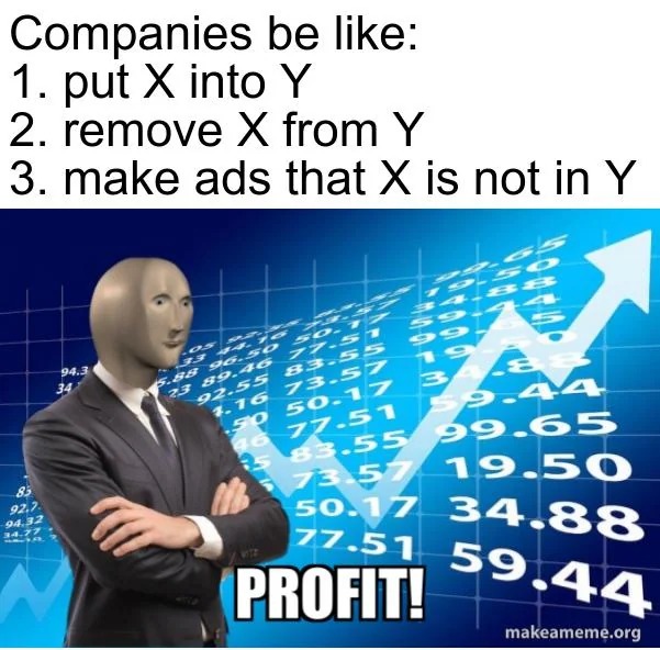 Profit stonks meme