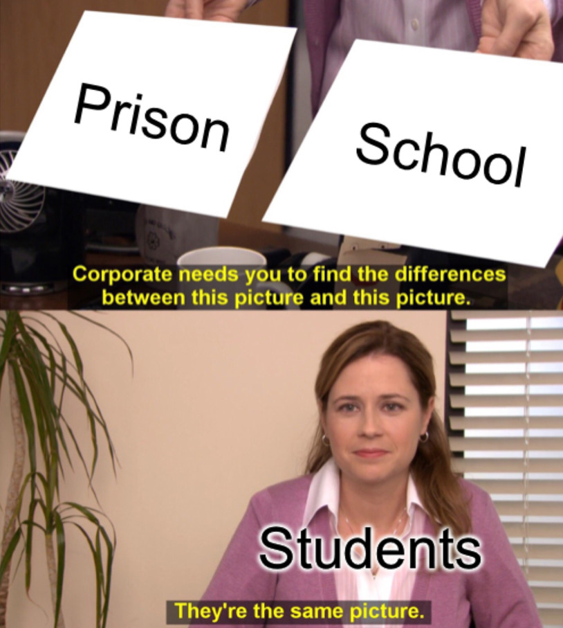 I hate school - meme