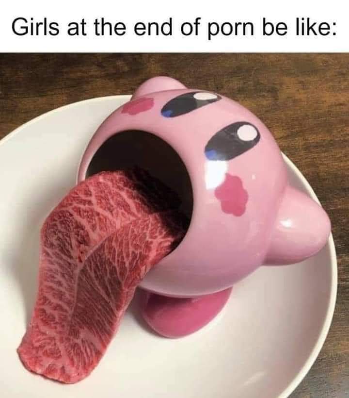 I'll never see Kirby the same way again - meme
