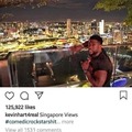 The Rock commenting Kevin Hart's post