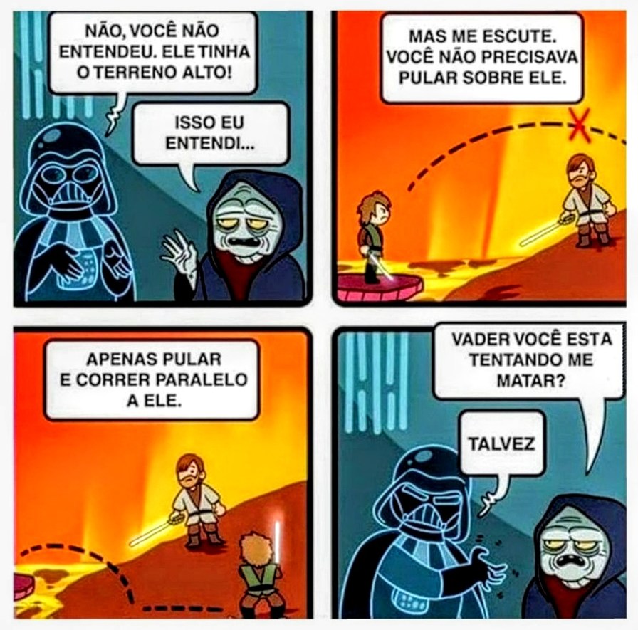 Por que não disse antes - meme