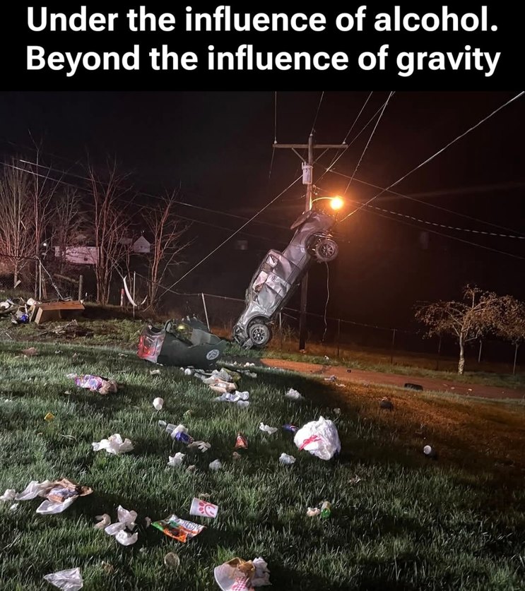 When vodka defies gravity and takes you with it - meme