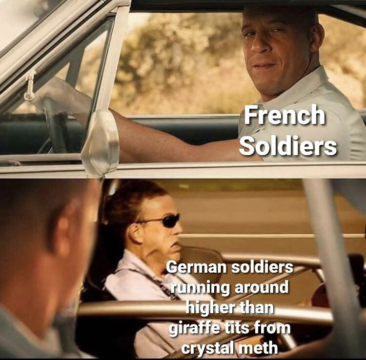METHHEADS ON A LINE, FORM THE WEHRMACHT’S SPINE - meme