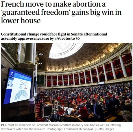 France and abortion - meme