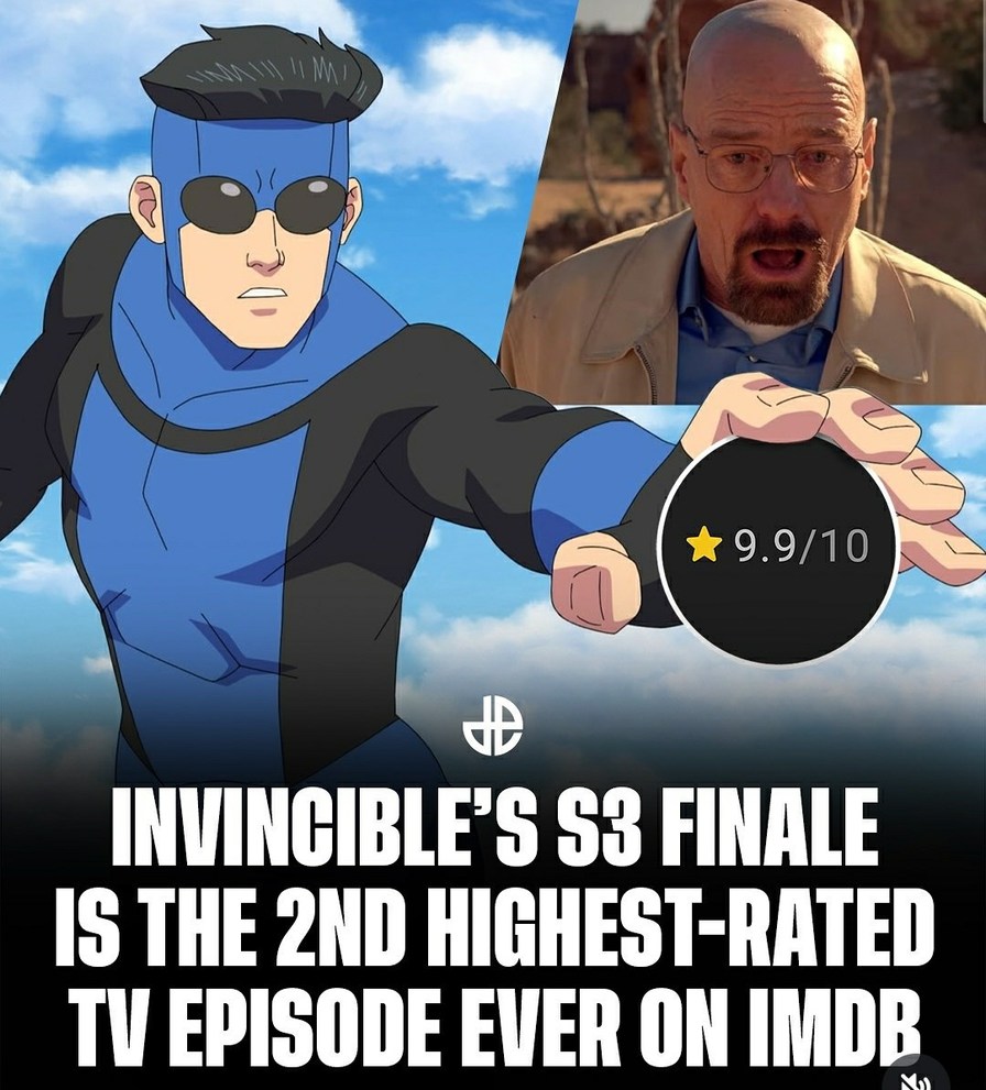 Invincible season 3 finale just broke IMDB’s rating system. It’s THAT good - meme
