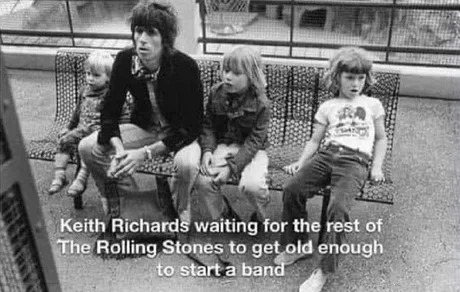 Keith Richards waiting - meme
