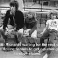 Keith Richards waiting