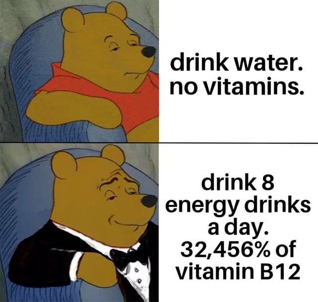 Vitamin B12 is over the charts - meme
