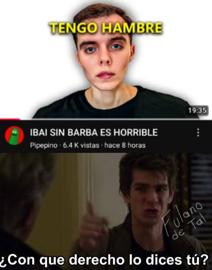 Hasta ahora me entero que el de la miniatura era Ibai, yo pensé que era un vato con síndrome de Down Lol - meme