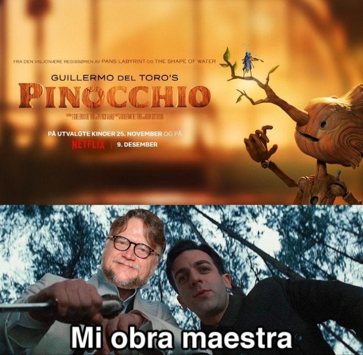 Se lucio Guillermo con esta version de Pinocho - meme