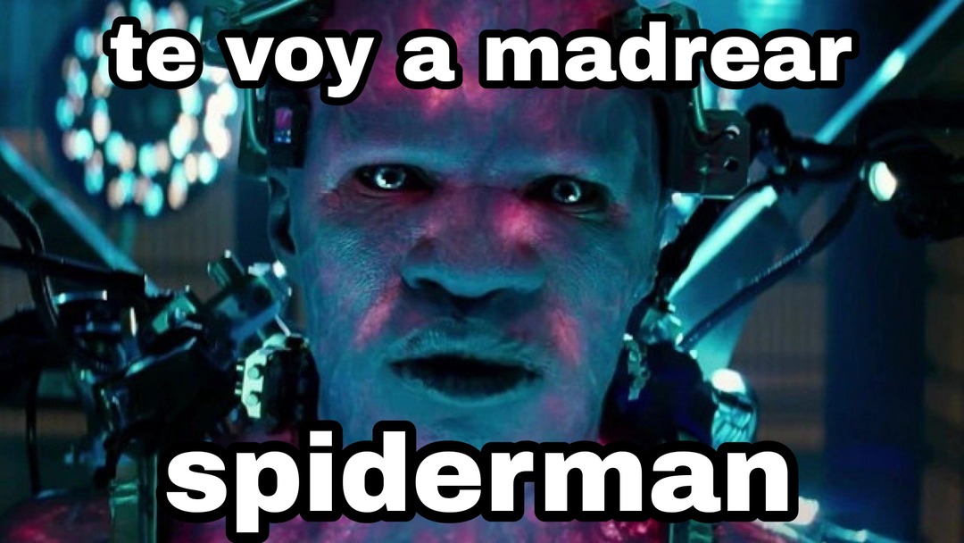 Te voy a madrear spiderman - meme