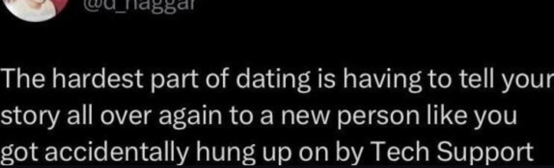 Dating in 2025 is just tech support for your trauma - meme