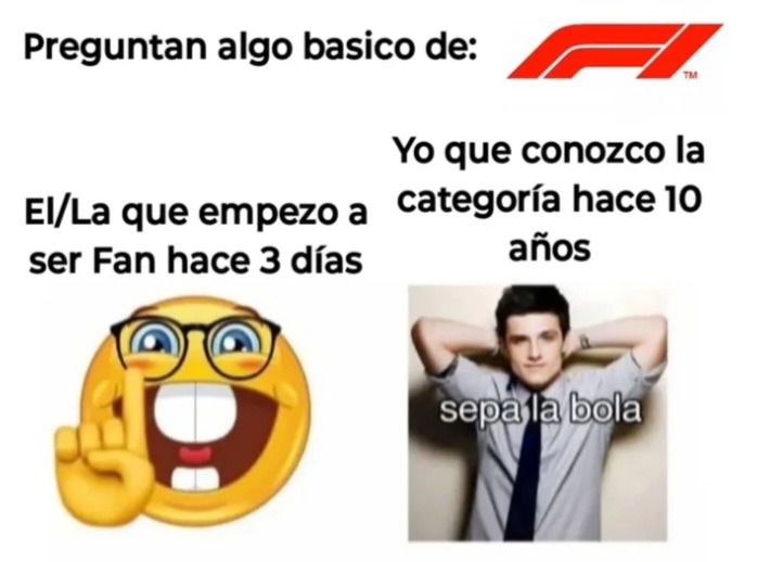 Yo que veo F1 desde 2015: - meme