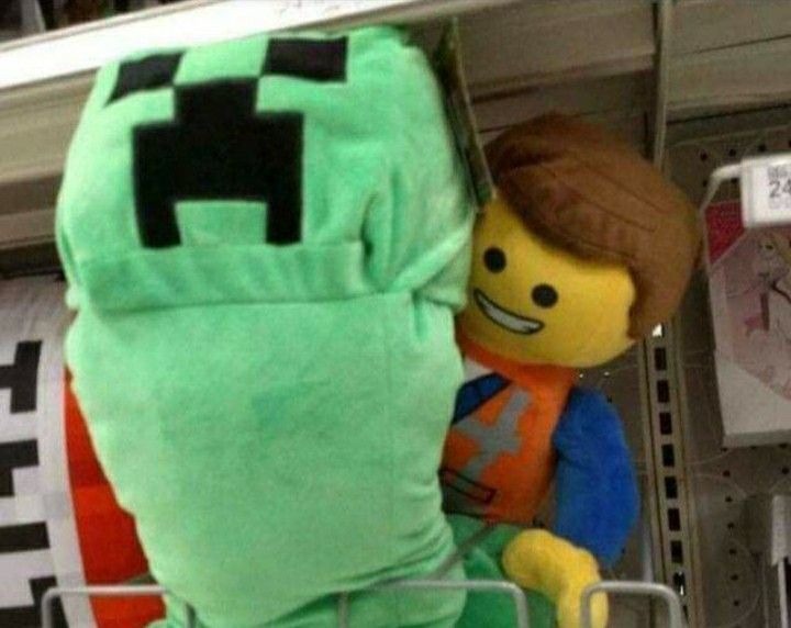 Así nacieron los legos de minecraft - meme